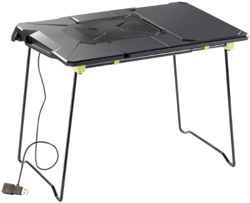 General Office Notebook Kühler: Ausziehbarer Notebooktisch mit Lüfter, 38-49 cm breit (Laptoptisch mit Lüfter, Notebooktisch Laptoptisch, Gaming Tisch) von General Office