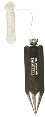 General Tools 790-8 Hexagon Steel Plumb Bob, 8 Ounce von General Tools