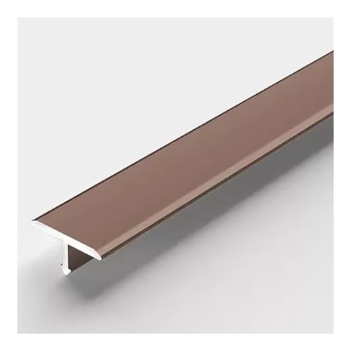 1,0/1,5 m Aluminium-Bodenübergangsleiste, T-Form-Türschwellen-Kantenverkleidung for Holzböden und Fliesen, Wandnaht-Dekorverkleidungen(Rose gold,Length 150 cm) von Generic