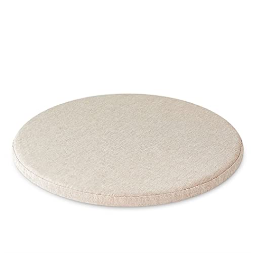 1/2/4 Packungen Rundes Stuhlkissen/Sitzkissen, Weiches Memory-Schaum, Runde Stuhlpolster, Sitzpolster Für Hohe Hocker, Esszimmer, Wohnzimmer, Essen Im Freien ( Color : Beige , Size : 35*35CM(1Pack) ) von Generic