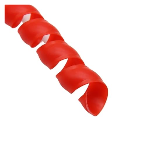 1/2/5 Meter Line Organizer Rohr Drahtschutz Durchmesser 8~35 mm Kabelhülse Abdeckung Schutz Flexible Spirale Rohr(Red,30MM_5 METERS) von Generic