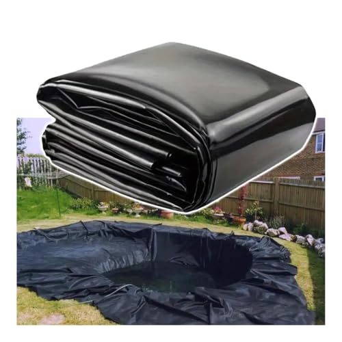 1–15 m Länge, 8 Mil Fischteichmatte, HDPE-Koiteichfolien for Wasserfälle, Gartenbrunnen, Wasserspiele, Bäche, einfaches Zuschneiden(8x16.5m) von Generic