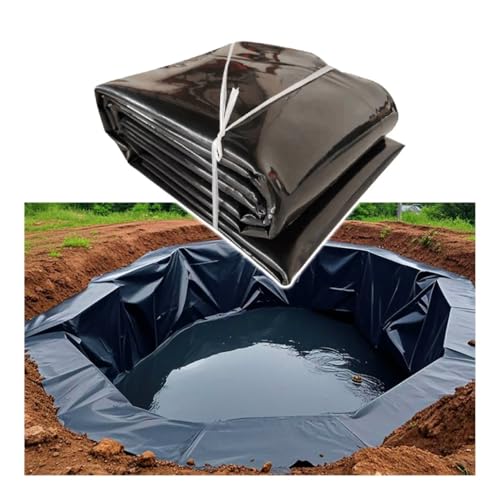 1–16 breit, 5–100 m lang, HDPE-Teichfolien for Koi-Fischteiche for Wassergärten, Wasserfälle, Springbrunnen, Außenteiche, Bäche, leicht zu schneiden(1x50m) von Generic