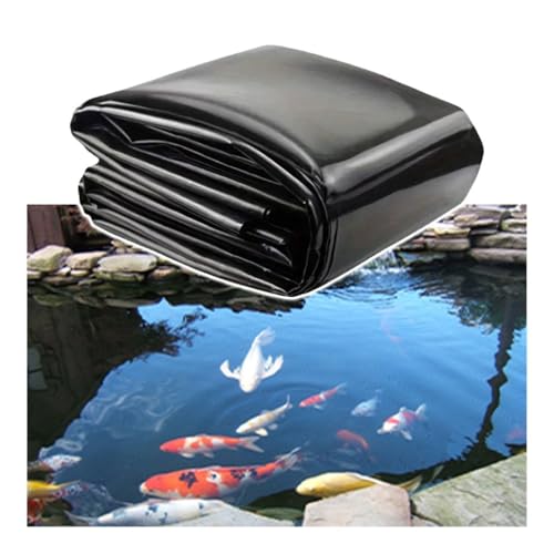 1–7 m Lange Teichfolien for den Außenbereich, 20 Mil HDPE-Koi-Fischteichfolie, verstärkte Teichunterlage for Wassergarten-Wasserfallbrunnen(5x9.5m) von Generic