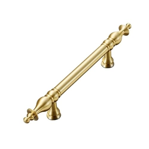 1 Packung goldene Küchenschrankgriffe, 96/128/160/224 mm Lochmitte, Messing-Schrankgriffe, Schubladengriffe for Schränke, Kleiderschränke, Badezimmer(160mm hole) von Generic