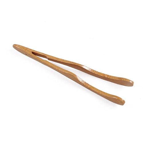 1 STÜCKE Bambus Teegeschirr Tee Clips Holz Toastzange Holz Toaster Bagelpresse Zucker Eistee Zange 18cm Schön und praktisch von Generic