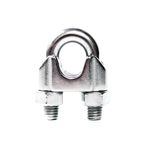 1 Stück 304 Edelstahl Spannfutter Drahtseil Spannfutter Sperre U-förmiger Drahtspannseilkopf(M4) von Generic