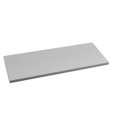1 Stück Regalboden Einlegeboden LICHTGRAU 567 x 290 mm (L 56,7 cm x B 29,0 cm) Fachboden für 60 cm Küchenschrank Spanplattenzuschnitt mit Kanten - ABS Kanten und Melaminkanten - livindo von Generic