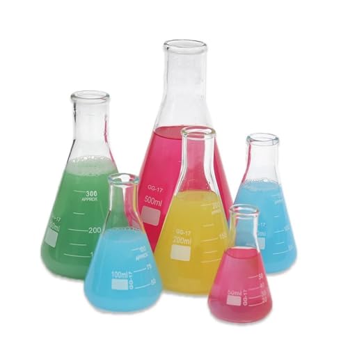 1 Teil/los 50-2000 ml Gerade kleine Mund Glas erlenmeyerkolben, konische glaskolben flasche, GlassTriangle Glaskolben for Labor(300ml) von Generic