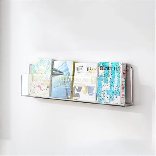 1-stufiger Klarer Acryl-zeitschriftenhalter, Wandhalterung Bücherregal Zeitschriftenständer, Literaturbroschüren-aktenregal Für Wartezimmer, Wohnzimmer, Büro, Zuhause, Organisation von Generic