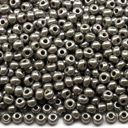 10/0 48020 Tschechische Glas-Rocailles Opak SSSfinx Grau Verpackung 4500 Stück Gewicht 50 Gramm Perlengröße 2,3 mm Zum Perlensticken und Herstellen von Schmuck 10/0 48020 Tschechische Glas-Rocailles Opak SSSfinx Grau Verpackung 4500 Stück Gewicht 50 Gramm Perlengröße 2,3 mm Zum Perlensticken und Herstellen von Schmuck von Generic