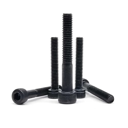 10/50 Stück M1.4 M1.6 M2 M2.5 M3 M3.5 M4 M5 Kleine Mikro-Schwarz-Stahl der Güteklasse 12.9 Inbus-Sechskant-Innensechskantschraube(18mm,50pcs M3) von Generic
