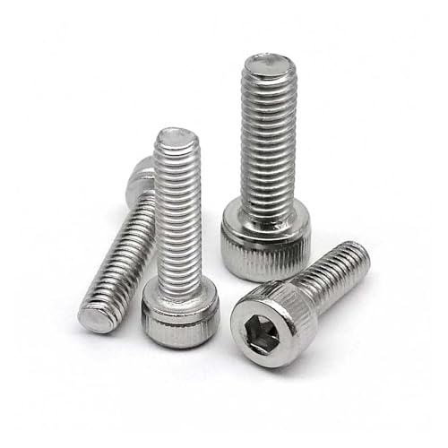 10/50 Stück M1.4 M1.6 M2 M2.5 M3 Mini Small Micro 304 A2-70 Edelstahl Inbus Sechskant Innensechskantschraube(10mm,50pcs M2.5) von Generic