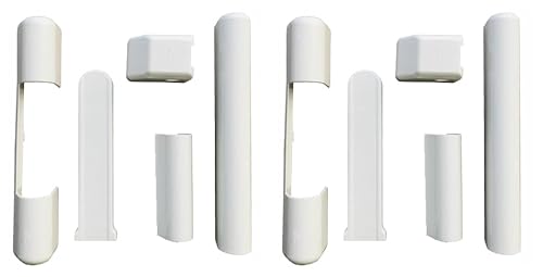 10 Stück – Abdeckungen für Scharniere von ROTO für Fenster und Türen aus PVC – Weiß von Generic