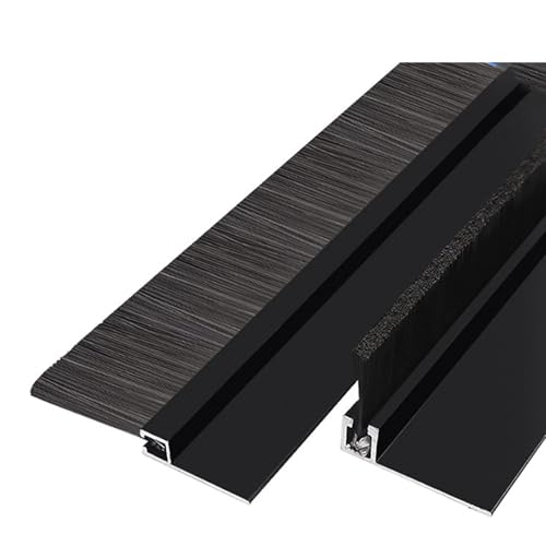 100 Cm Aluminiumlegierungsstreifenbürste Industriestaub Werkzeugmaschine Wasserrückhalteschranktür Bodendichtungsstreifen (20 Cm)(H,300mm) von Generic