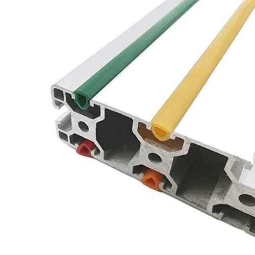 10M Flachdichtung, 6-10mm Flachdichtung Für 20-50 Serie 2020 Aluminiumprofil, Weiche Nutabdeckung/Plattenhalter/C-Beam Maschine(White,Solt 10mm) von Generic