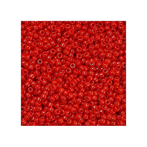 10g TOHO Rocailles 11/0, opake Kirsche (# 45a) (TOHO seed beads 11/0, Opaque Cherry (#45a)) Japanishe Glas Rund Perlen von Generic