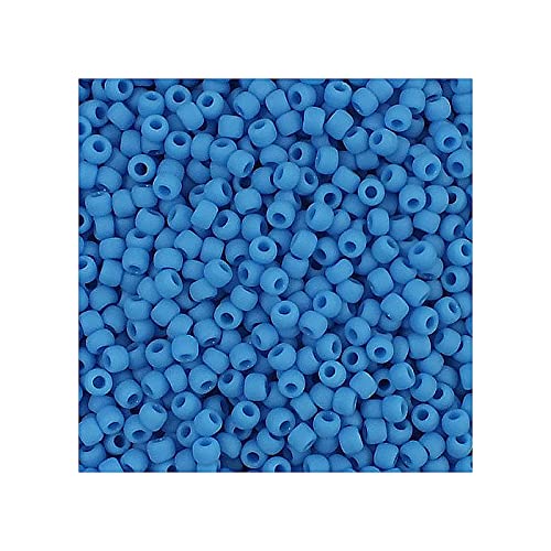 10g TOHO Rocailles 11/0, opake Kornblume (# 43D) (TOHO seed beads 11/0, Opaque Cornflower (#43d)) Japanishe Glas Rund Perlen von Generic