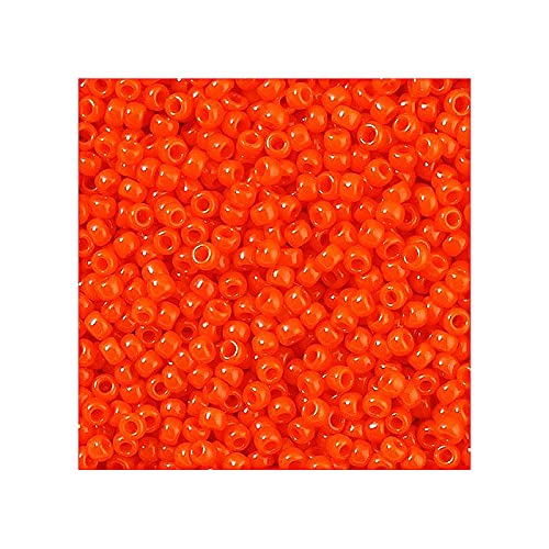 10g TOHO Rocailles 8/0, Sonnenuntergang Orange undurchsichtig (# 50) (TOHO seed beads 8/0, Sunset Orange Opaque (#50)) Japanishe Glas Rund Perlen von Generic