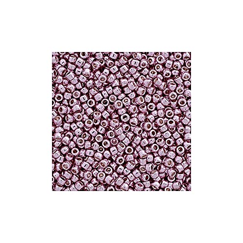 10g TOHO Rocailles 8/0, permanent-Finish-Galvanized Rosa lila (# PF553) (TOHO seed beads 8/0, Permanent-Finish-Galvanized Pink Lilac (#pf553)) Japanishe Glas Rund Perlen von Generic