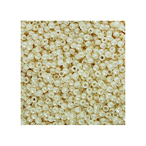 10g TOHO SEED BEADS 8/0, Opaque Lusthe Beige (# 123) (TOHO seed beads 8/0, Opaque Luster Beige (#123)) Japanishe Glas Rund Perlen von Generic