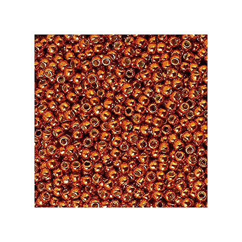 10g TOHO-Saatperlen 11/0, permanent-Finish-Galvanisierte Safran (# PF562) (TOHO seed beads 11/0, Permanent-Finish-Galvanized Saffron (#pf562)) Japanishe Glas Rund Perlen von Generic