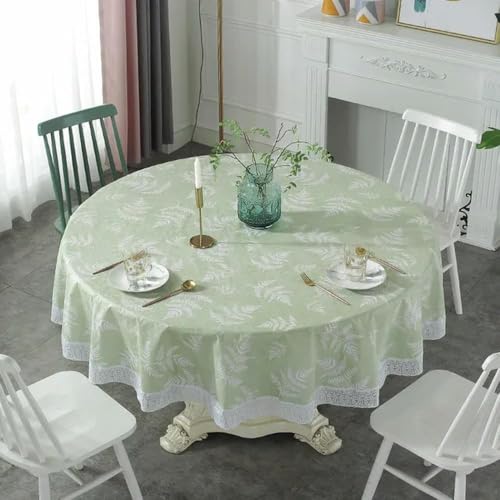 137-220 cm PVC-tischdecke, wasserdichte Und ölbeständige Tischdecke, Esstischdecke Für Küche Und Esszimmerdekoration, Style1, Diameter 137cm 137-220 cm PVC-tischdecke, wasserdichte Und ölbeständige Tischdecke, Esstischdecke Für Küche Und Esszimmerdekoration, Style1, Diameter 137cm von Generic