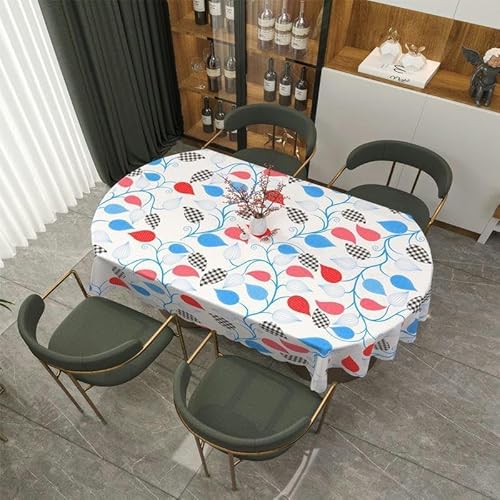 160/180/200cm PVC-tischdecke Abwischbare Saubere PVC-tischdecke Ovaler Tisch Für Ovalen Tisch Home Dinning, Colorful Leaves, 138 * 180CM 160/180/200cm PVC-tischdecke Abwischbare Saubere PVC-tischdecke Ovaler Tisch Für Ovalen Tisch Home Dinning, Colorful Leaves, 138 * 180CM von Generic