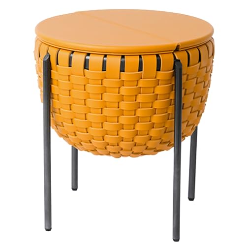 18" Abgerundeter Beistelltisch, Couchtisch aus Sattelleder mit Metallbeinen, Halbmuschel-Design, Kein Zusammenbau Erforderlich, for Das Wohnzimmer 18" Abgerundeter Beistelltisch, Couchtisch aus Sattelleder mit Metallbeinen, Halbmuschel-Design, Kein Zusammenbau Erforderlich, for Das Wohnzimmer von Generic