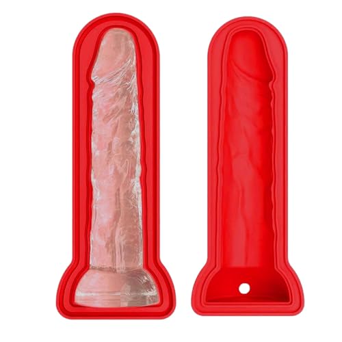 18cm Kleiner Penis Dildo für Frauen,Adult Prank Eiswürfelform Schalen Spaß Formen, Silikon personalisierte Eiswürfelform für Eis Kühlen von Generic