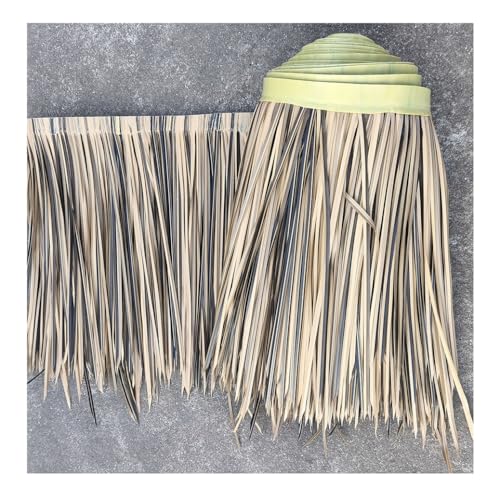19,6 "X 39,3" Strohdach Stroh-Mexikanische Art Künstliche Palme Stroh Rollen Tiki Bar Hütte Gras Ente Boot Jalousien Gras Palapa Stroh Überdachung Für Garten Terrasse(Yellow f,0.5x15m/1.64X49.2ft) von Generic