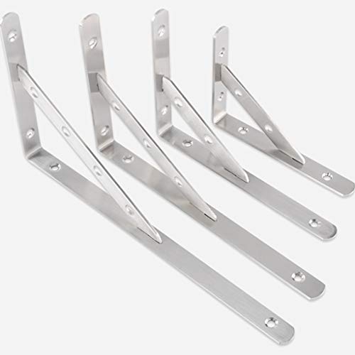 2/4 X Regalhalterungen Aus Edelstahl, Dreieckige Regalhalterung, L-Halterung Für Werkbank, An Der Wand Montierte Schwebende Dekorative Regalhalterungen Aus Metall/4Pcs/210 * 350 * 20Mm 2/4 X Regalhalterungen Aus Edelstahl, Dreieckige Regalhalterung, L-Halterung Für Werkbank, An Der Wand Montierte Schwebende Dekorative Regalhalterungen Aus Metall/4Pcs/210 * 350 * 20Mm von Generic