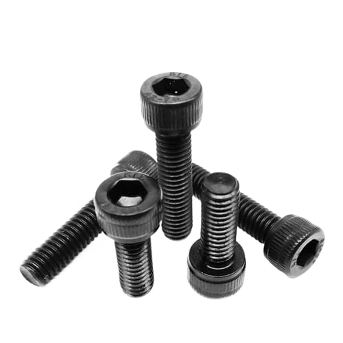 2/5/10/20/50 Stück DIN912 M1.6 M2 M2.5 M3 M4 M5 M6 M8 Schwarz 304 A2-70 Edelstahl Sechskant Innensechskantschraube(30mm,50pcs M2) von Generic