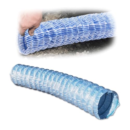 2 3 4 6 8 10 12 Zoll gewelltes Abflussrohr, PVC-Weichinfiltrationsgewebe for französische Abflussrohre, Stahldraht, kommerzielle erweiterbare Rohrabflussrohre(Dia 8cm(3.1in),7M/23ft) von Generic