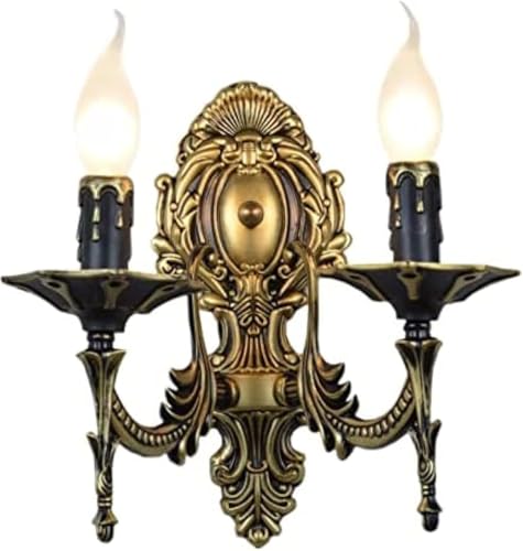 2 Arme Kerze Wandlampen Eisen Vintage Flur Wandleuchte Pull Tail Led Glühbirne Esszimmer Wandleuchte Badezimmer von Generic
