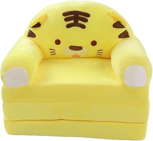 2 In 1 Faltbares Kinderschlafsofa Niedliche Cartoon Kleinkind Couch Rückenlehne Sessel Bett Plüsch Klappbarer Kleinkindstuhl Für Wohnzimmer Schlafzimmer, Yellow 2 In 1 Faltbares Kinderschlafsofa Niedliche Cartoon Kleinkind Couch Rückenlehne Sessel Bett Plüsch Klappbarer Kleinkindstuhl Für Wohnzimmer Schlafzimmer, Yellow von Generic