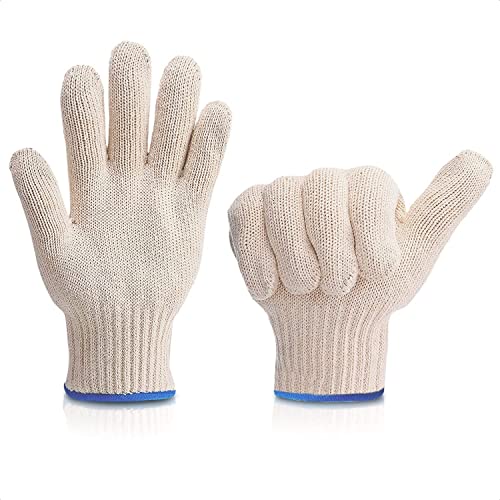 2 Paar hitzebeständige Kochhandschuhe Backhandschuhe Grillhandschuhe mit Fingern Ofenhandschuhe Doppelt Baumwolle Verdickt Innen- und Außenbereich 896 Grad Hitzebeständige Küchenhandschuhe 2 Paar hitzebeständige Kochhandschuhe Backhandschuhe Grillhandschuhe mit Fingern Ofenhandschuhe Doppelt Baumwolle Verdickt Innen- und Außenbereich 896 Grad Hitzebeständige Küchenhandschuhe von Generic