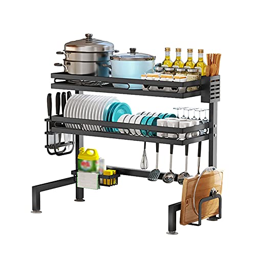 2-Stöckiges Küchenspülenregal, Geschirrregal, Multifunktions-Abtropfgestell, Spülbecken-Geschirrregal/82 * 85 * 28Cm 2-Stöckiges Küchenspülenregal, Geschirrregal, Multifunktions-Abtropfgestell, Spülbecken-Geschirrregal/82 * 85 * 28Cm von Generic