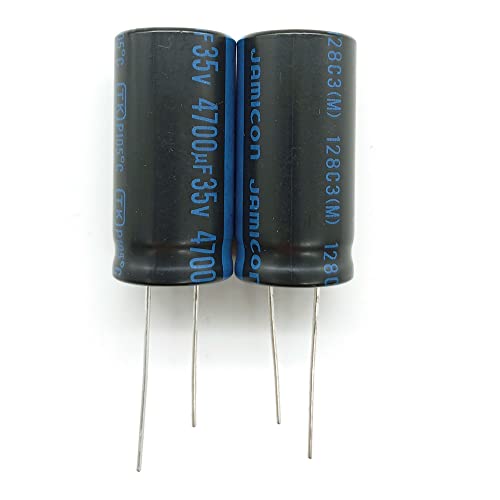2 Stück Elko Kondensator TKR 4700uF 35V ±20% -40°C~105°C Low Impedance Kondensator Radial, Ø 18 x L35.5 mm von Generic