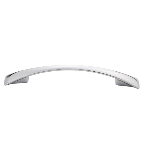 2 Stück Griffe for Küchenschränke, solide Schubladenknöpfe, for Büroschränke, Türen, Schränke, Möbel, gebogen, 96/128/160 mm(2Pcs-Silvery,96mm) von Generic