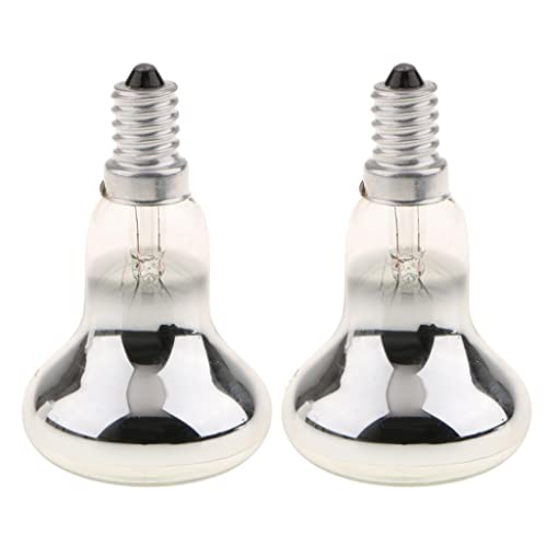 2 x transparente R50-Reflektorlampen, SES E14–40 W, für Heim- und Bürobeleuchtung von Generic
