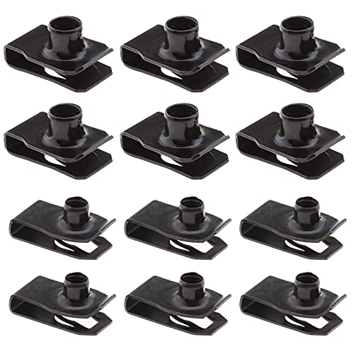 ECSiNG 20 x Metall M6 M8 Lug U Mutter Schornstein U Muttern Befestigungen Panel für Kraftfahrzeuge Haushaltsgeräte schwarz ECSiNG 20 x Metall M6 M8 Lug U Mutter Schornstein U Muttern Befestigungen Panel für Kraftfahrzeuge Haushaltsgeräte schwarz von Generic
