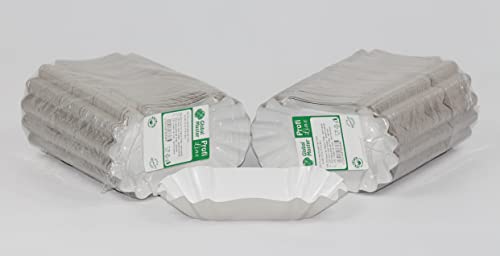 2000 Stück Pappteller KUOB Pommesschalen | 10,5 x 17,5 x 3 cm Einwegteller | Partygeschirr Einweg Papierteller | Kuchenteller Einmalgeschirr | Pappgeschirr Imbissteller (2000, KUOB) von Commerline