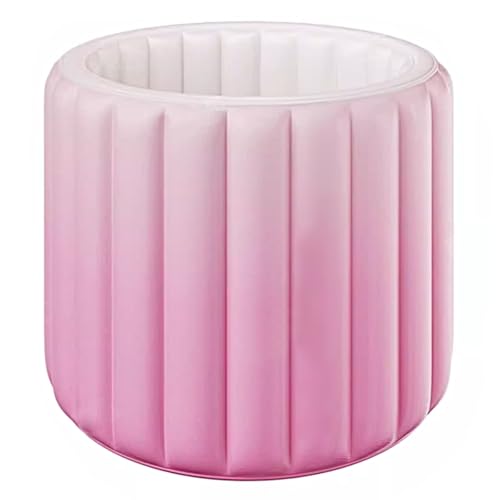 200L Aufblasbare Badewanne, Faltbare Badewanne Erwachsene mit Deckel, Tragfähigkeit 110kg, Badewanne Freistehend für Badezimmer Außen Innenbereich(Pinkss) von Generic