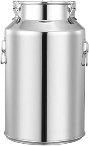 201 Edelstahl Farm Milcheimer 16 Kapazitäten Transport Cs Weineimer Milchtopf Tote Jug Luftdichte Aufbewahrungszisterne Mit Versiegeltem Deckel, 100L von Generic