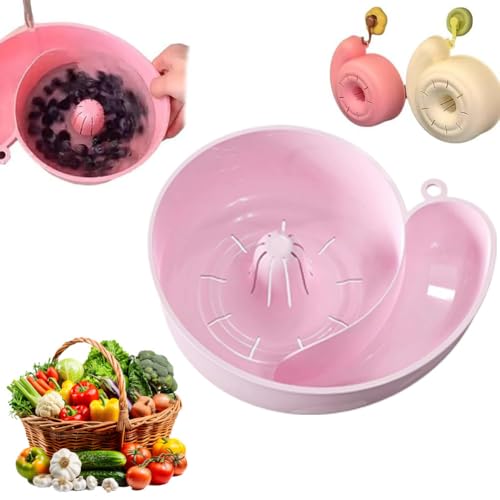 2025 New Automatic Vegetable and Fruit Washer,4 In 1 Drain Basket Berry Washer Spinner Bowls,Fruit Cleaner Spinner,Fruit Washing Bowl with Strainer,Multipurpose Rinse Drain Basket for Kitchen Sink 2025 New Automatic Vegetable and Fruit Washer,4 In 1 Drain Basket Berry Washer Spinner Bowls,Fruit Cleaner Spinner,Fruit Washing Bowl with Strainer,Multipurpose Rinse Drain Basket for Kitchen Sink von Generic