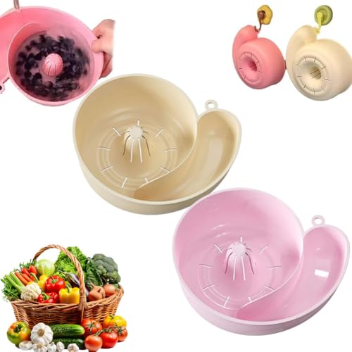 2025 New Automatic Vegetable and Fruit Washer,4 In 1 Drain Basket Berry Washer Spinner Bowls,Fruit Cleaner Spinner,Fruit Washing Bowl with Strainer,Multipurpose Rinse Drain Basket for Kitchen Sink 2025 New Automatic Vegetable and Fruit Washer,4 In 1 Drain Basket Berry Washer Spinner Bowls,Fruit Cleaner Spinner,Fruit Washing Bowl with Strainer,Multipurpose Rinse Drain Basket for Kitchen Sink von Generic