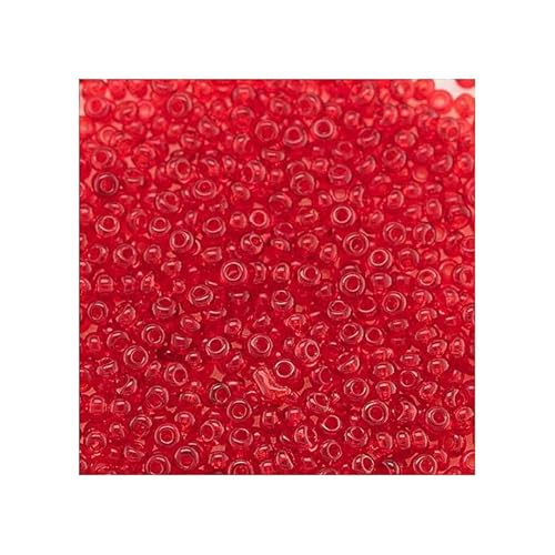 20g Rocailles Preciosa-Samenperlen rot, 8/0 (Rocailles PRECIOSA seed beads red) von generic