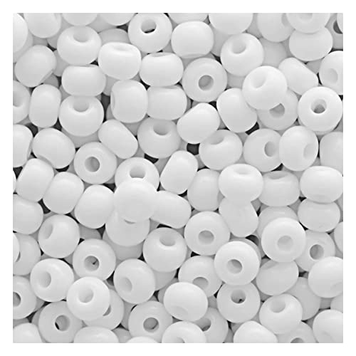 20g Rocailles Preciosa-Samenperlen weiße Kreide, 8/0 (Rocailles PRECIOSA seed beads White chalk) von generic