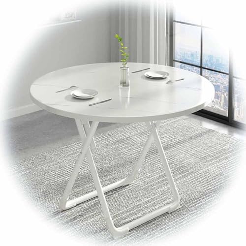 24 Klapptisch Für Den Innenbereich Im Freien 28-Zoll-Garten-freizeittisch Camping-esstisch Platzsparender Couchtisch 31 Runder Beistelltisch Für Wohnzimmer Schlafsaal Veranda Balkon, D, Ø60xH72cm von Generic
